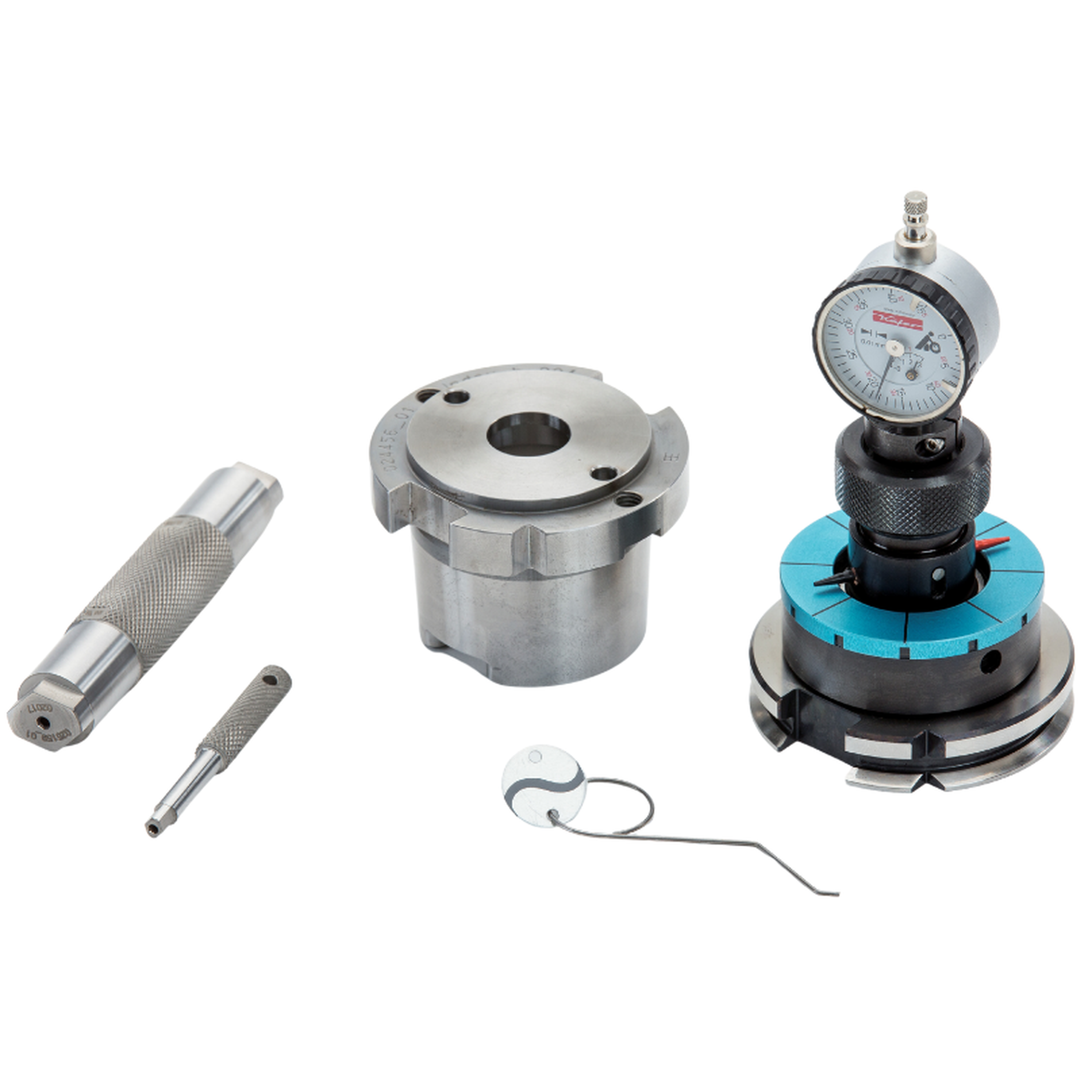 Ausrichten des Werkzeugmagazins mit Absteckvorrichtung